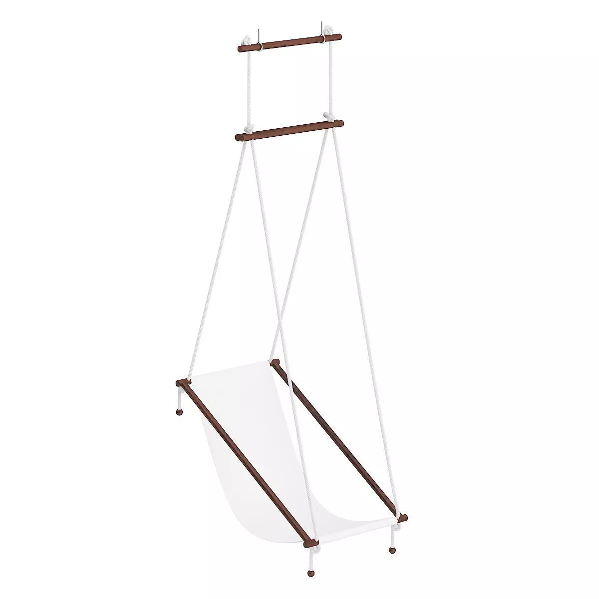 White Swing 3D model_0