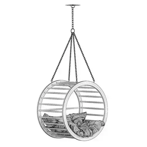 Round Wooden Swing