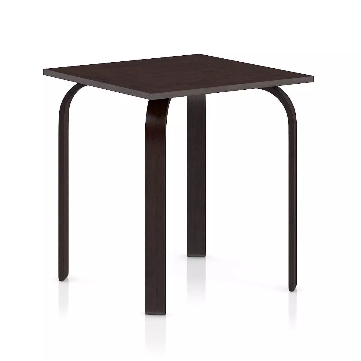 Dark Wooden Table 3D model_0
