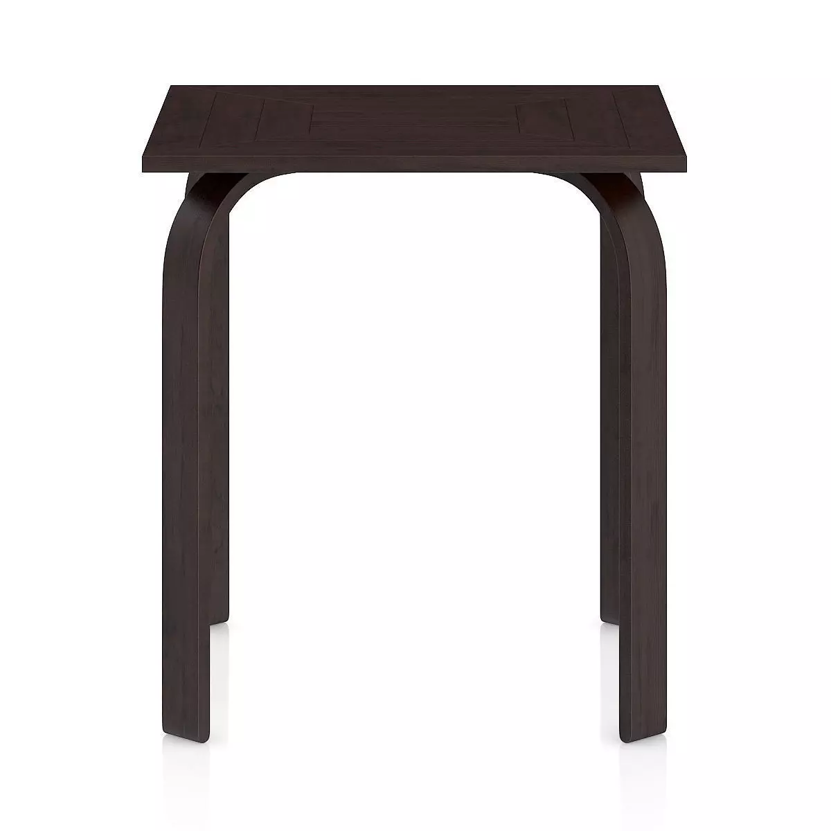 Dark Wooden Table 3D model_2