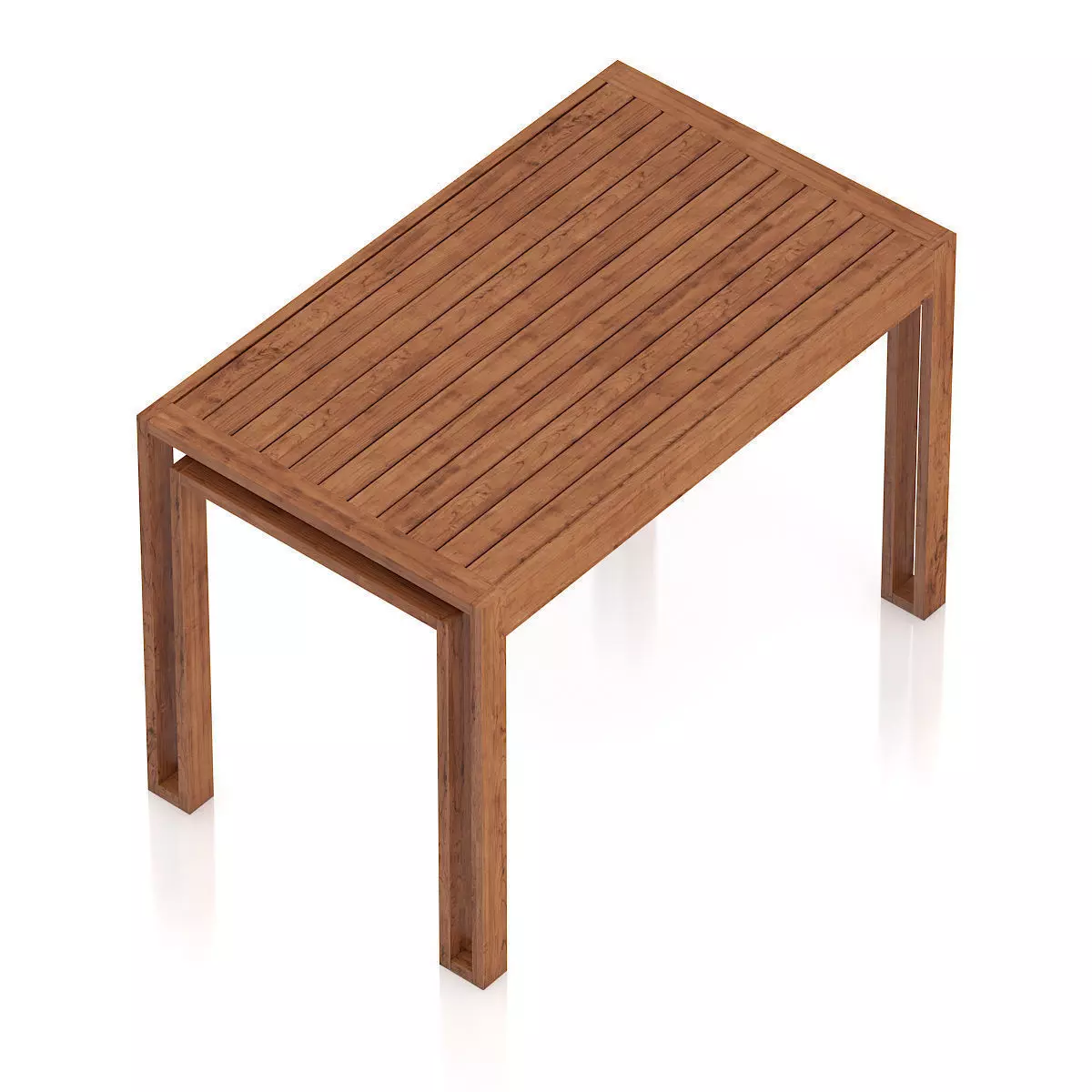 Wooden Table 3D model_4