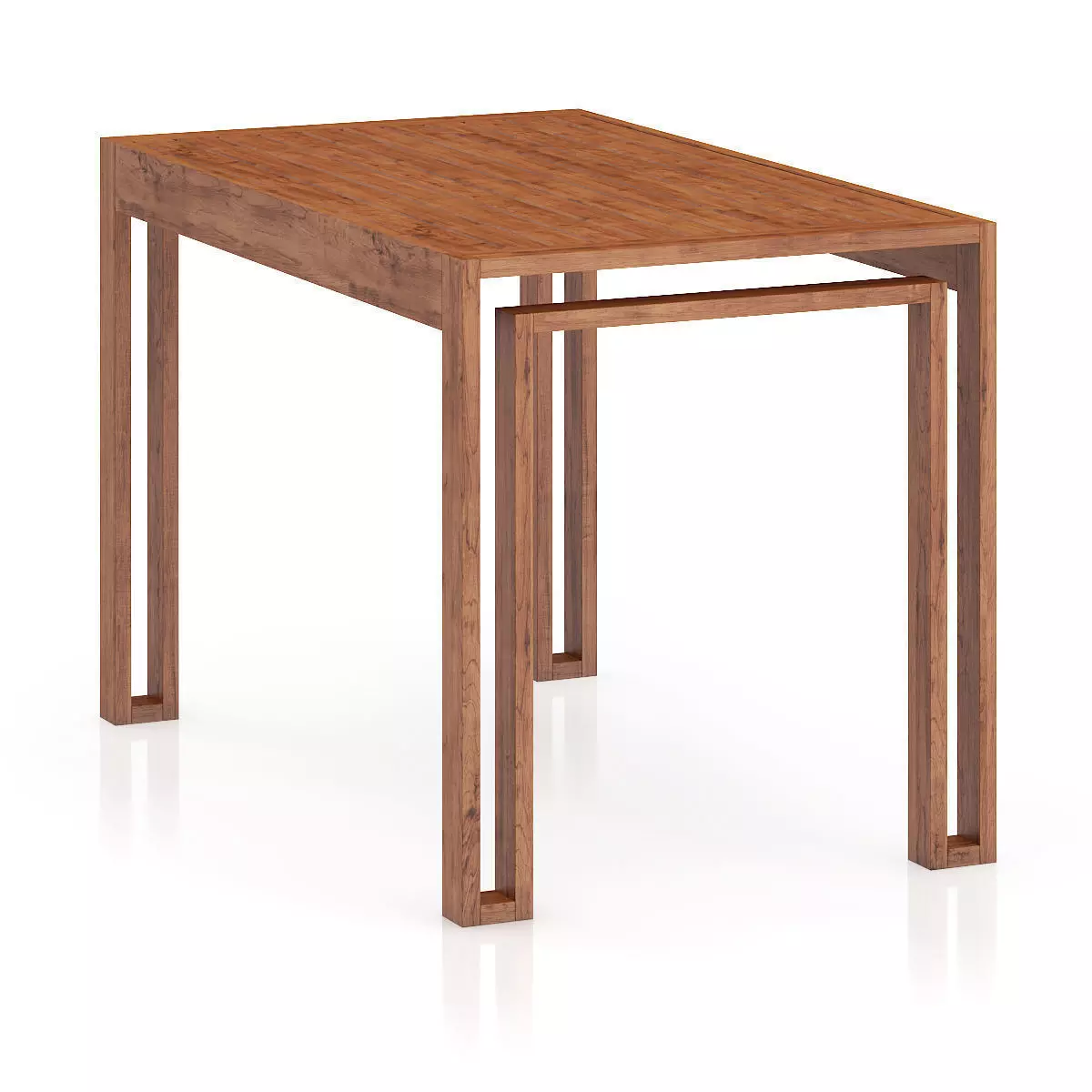 Wooden Table 3D model_2