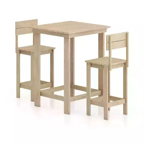 Wooden Table and Chairs