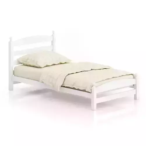 White Single Bed
