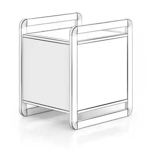 Modern Wooden Bedside Cabinet