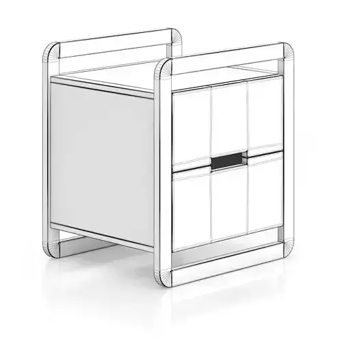 Modern Wooden Bedside Cabinet