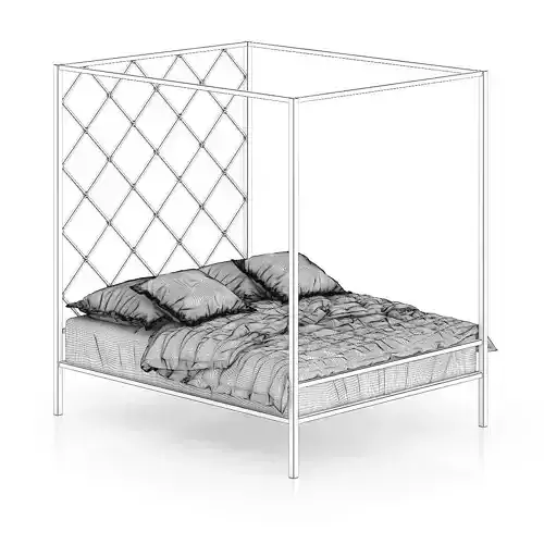 Large Metal Bed