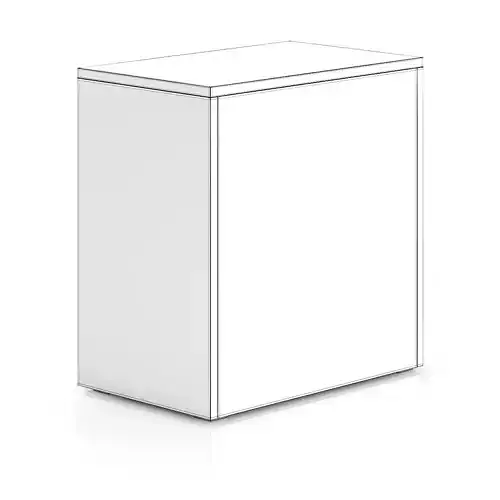 Wooden Cabinet with Four Drawers