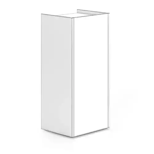 Tall Wooden Cabinet with Five Drawers