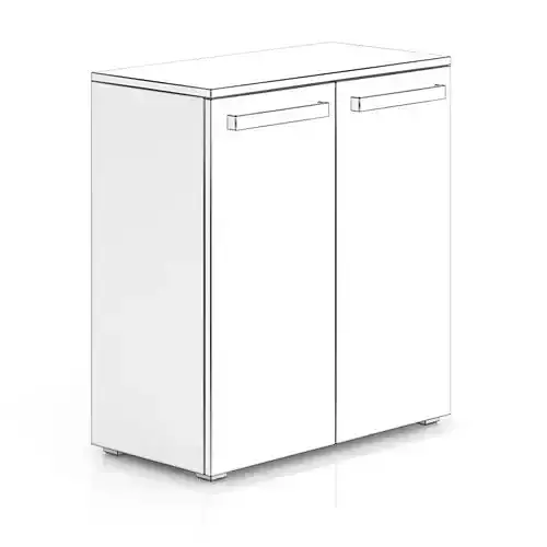 Dark-grey Cabinet with Doors