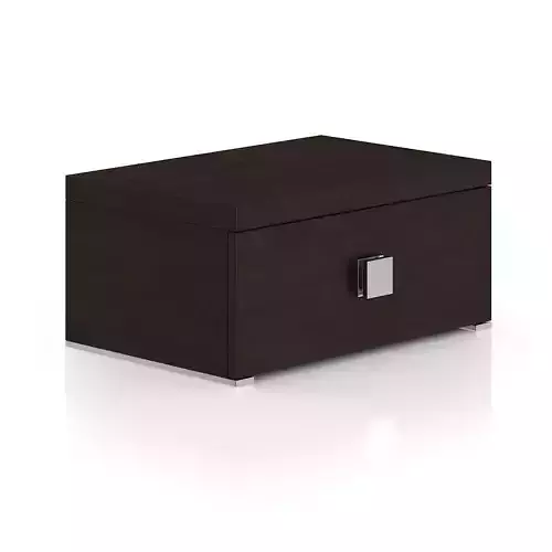 Small Wooden Bedside Cabinet 3D model