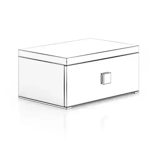 Small Wooden Bedside Cabinet