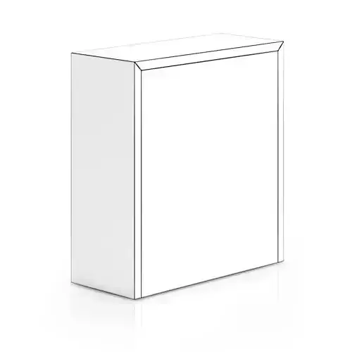 Black Wood Cabinet with Drawers