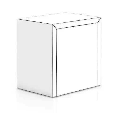 Black Wood Bedside Cabinet