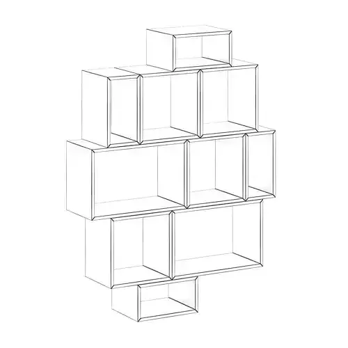 White and Wood Shelf