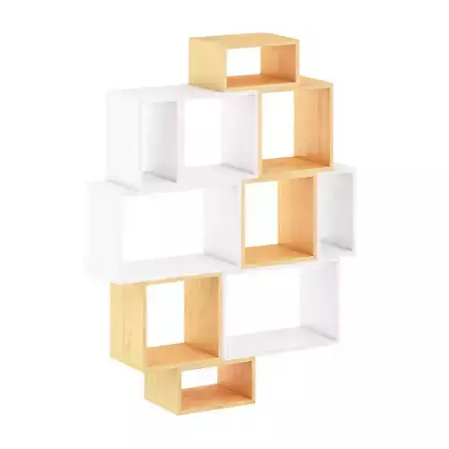 White and Wood Shelf