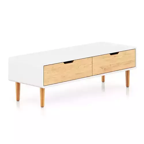 White and Wood Cabinet