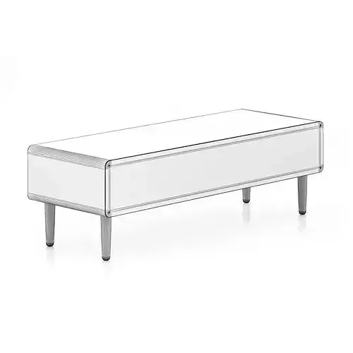 White and Wood Cabinet