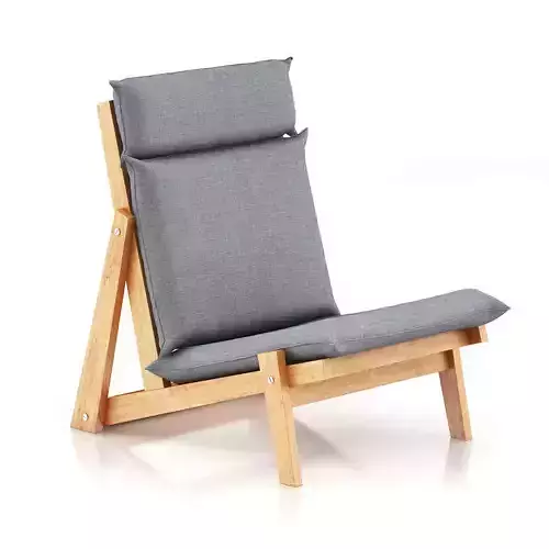 Grey Lounge Chair 3D model