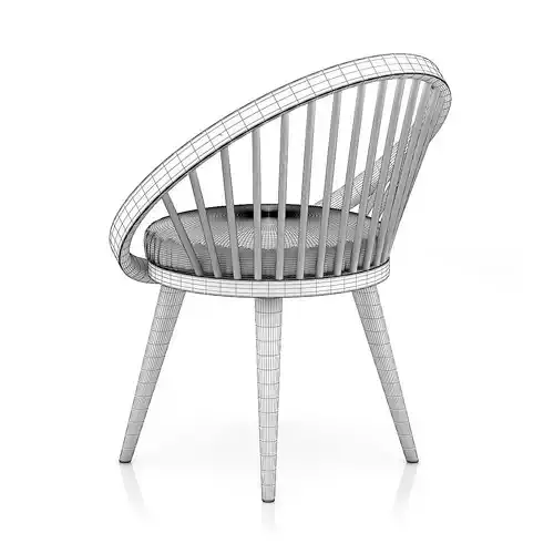 Wooden Chair wit Pillow 4