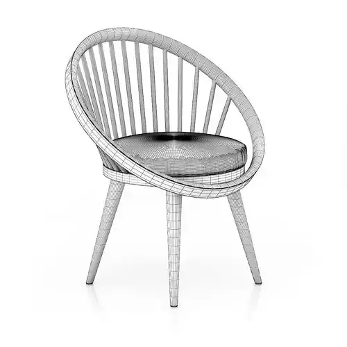 Wooden Chair wit Pillow 4