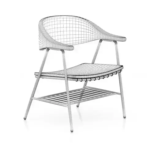 Wood and Metal Chair 1