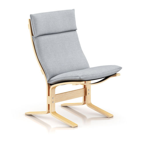 Wooden Lounge Chair 3D model