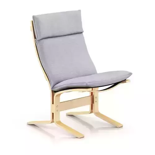 Wooden Lounge Chair 3D model