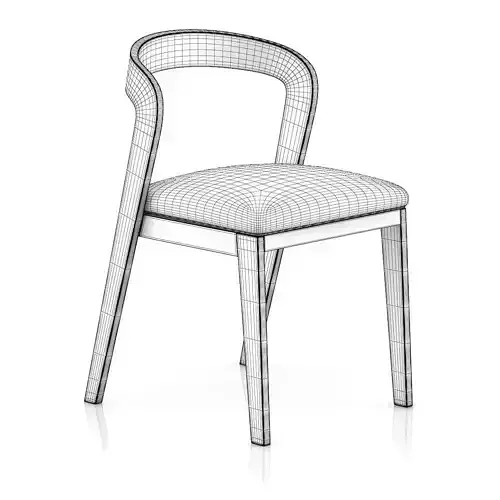 Wooden Chair with Pillow 3