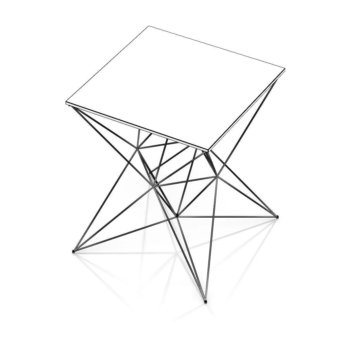 Modern Glass Table 3D model_5