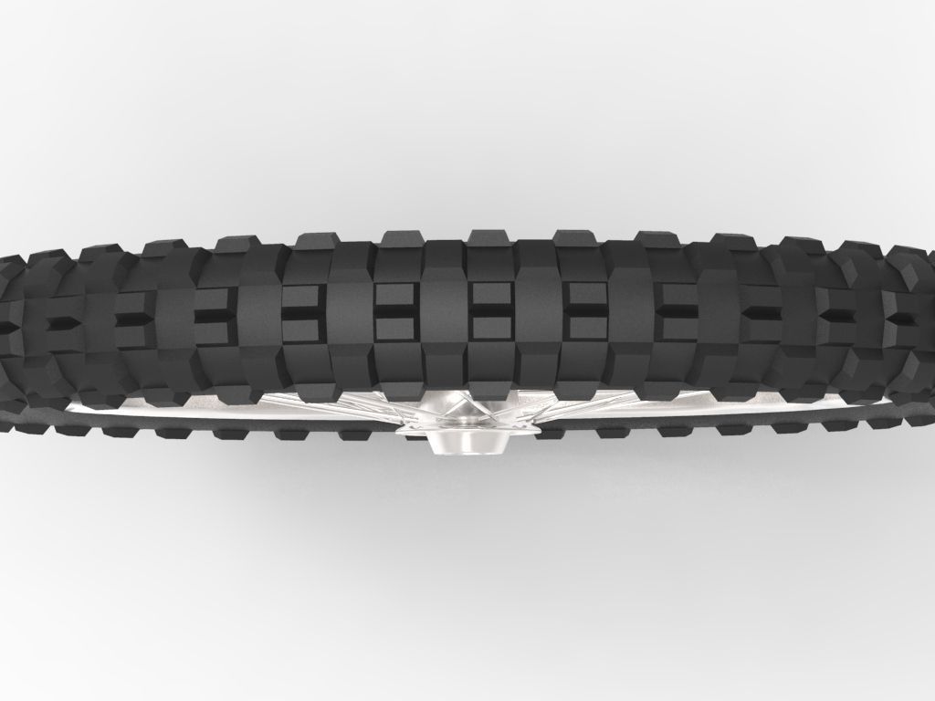 Generic Motorcycle wheel 3D model_1