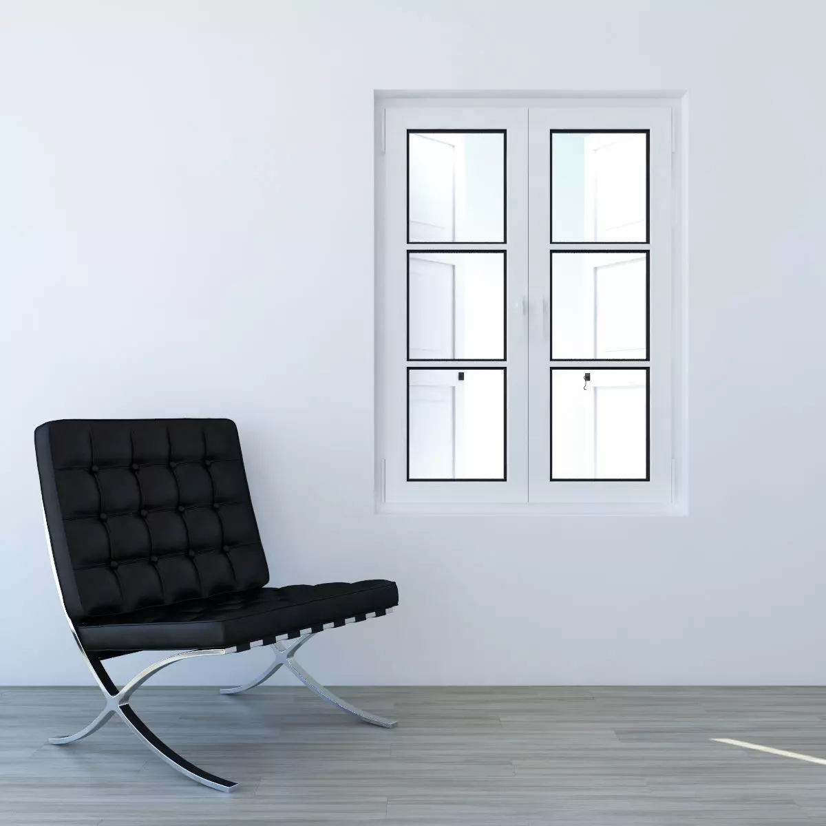 White External Shutters 3D model_4