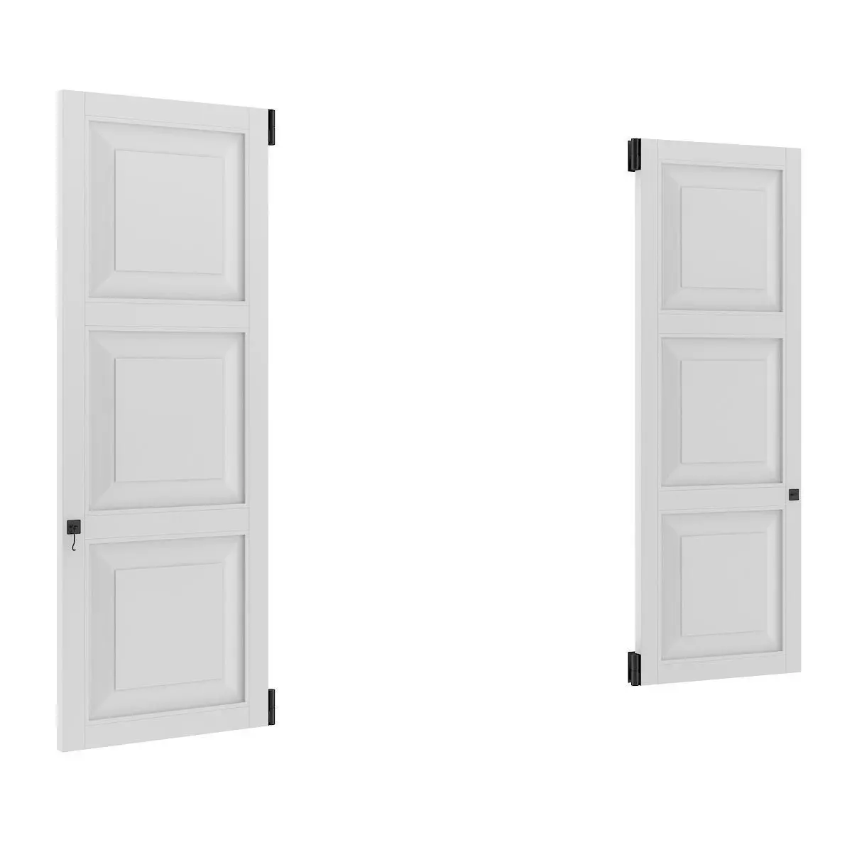 White External Shutters 3D model_2