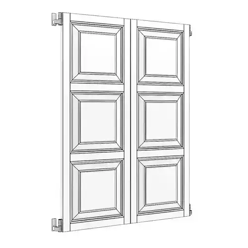 White External Shutters