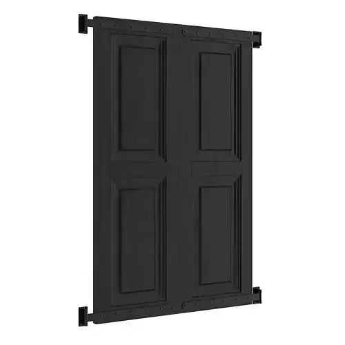 Black External Shutters 3D model
