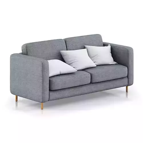 Grey Sofa with Pillows 1