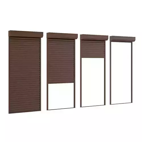 Narrow Roller Shutters 3D model