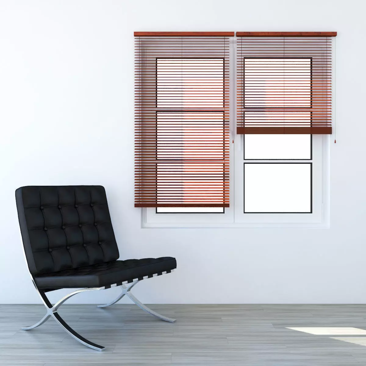 Wooden Shutters 2 3D model_5