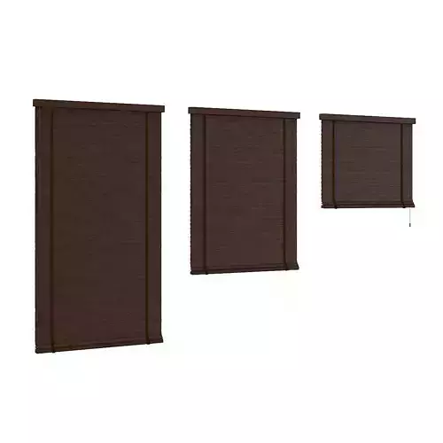 Dark Wood Shutters 3D model