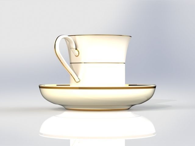 Kofe ili chay Low-poly 3D model_6