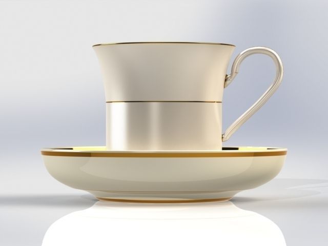 Kofe ili chay Low-poly 3D model_5