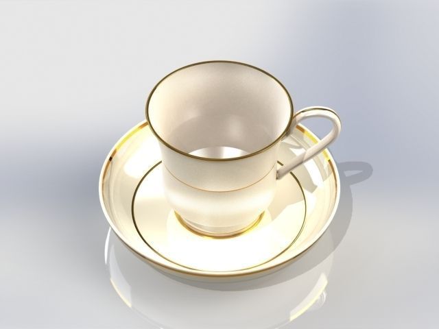 Kofe ili chay Low-poly 3D model_9