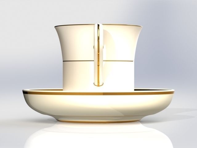 Kofe ili chay Low-poly 3D model_10