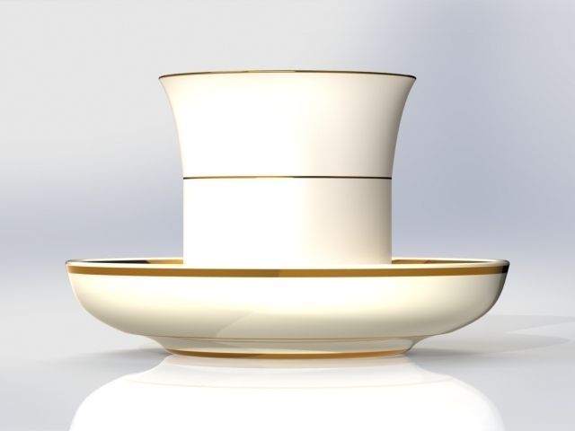 Kofe ili chay Low-poly 3D model_11