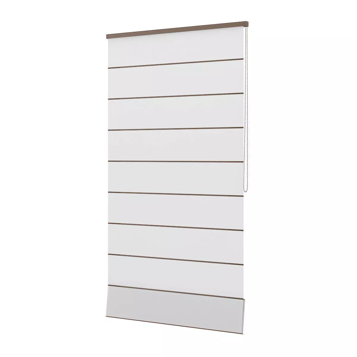 Flat White Blinds 3D model_2