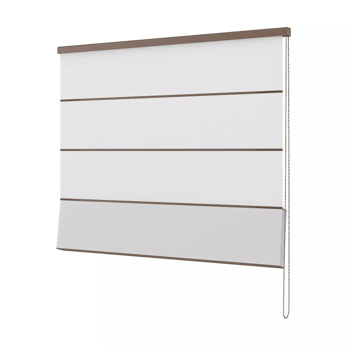 Flat White Blinds 3D model_4