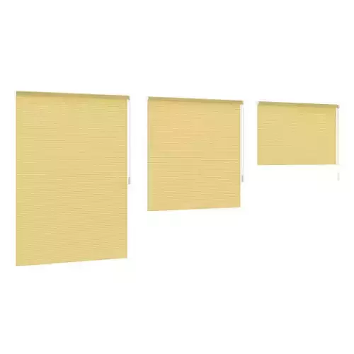 Striped Yellow Blinds 3D model