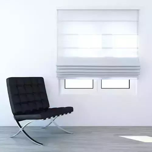 White Roman Blinds