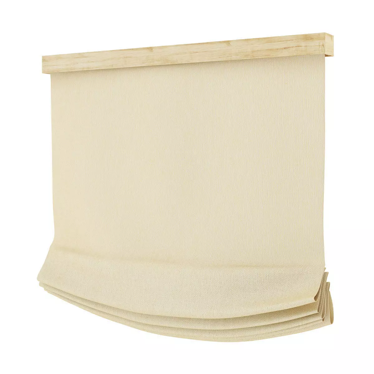 Beige Window Blinds 3D model_3