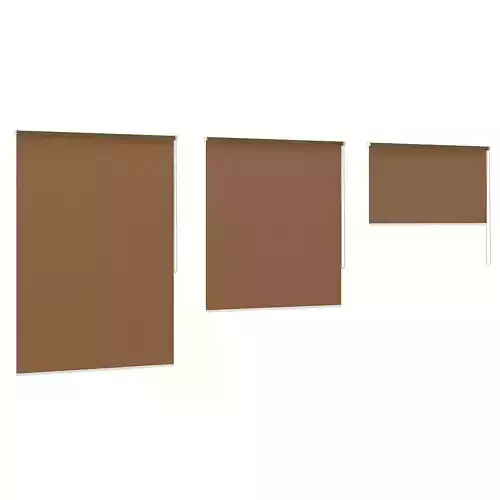 Brown Window Blinds 3D model